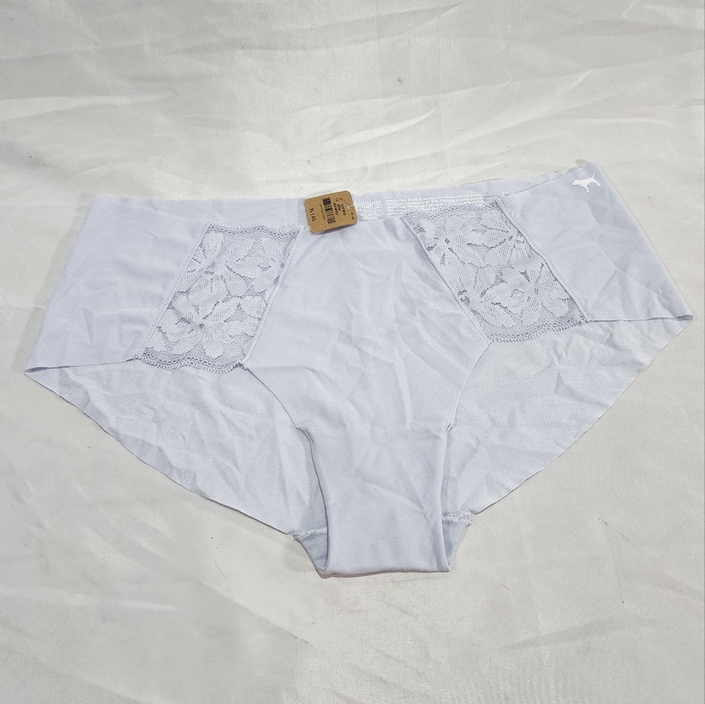 NWT PINK Pale Blue No Show Lace Panties